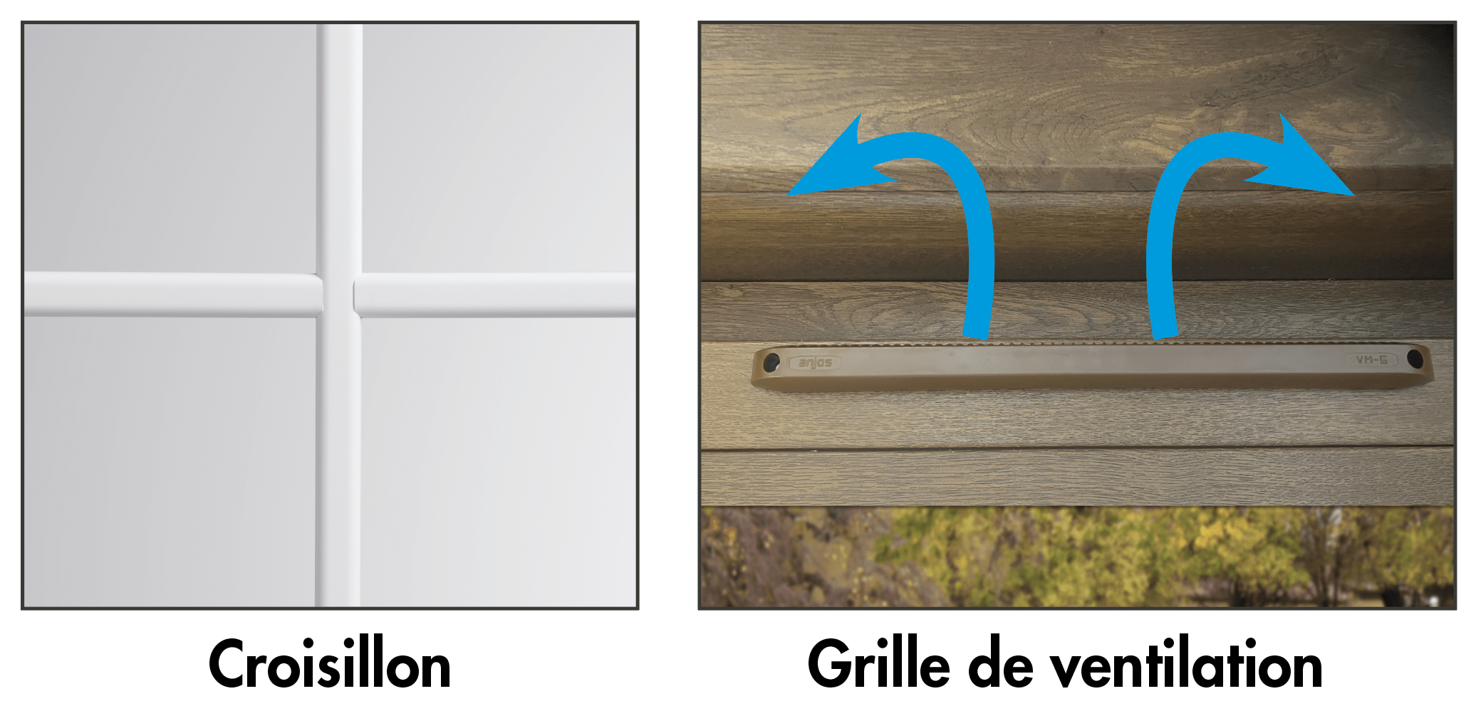 OPTION LINEA CROISILLON ET GRILLE VENTILATION