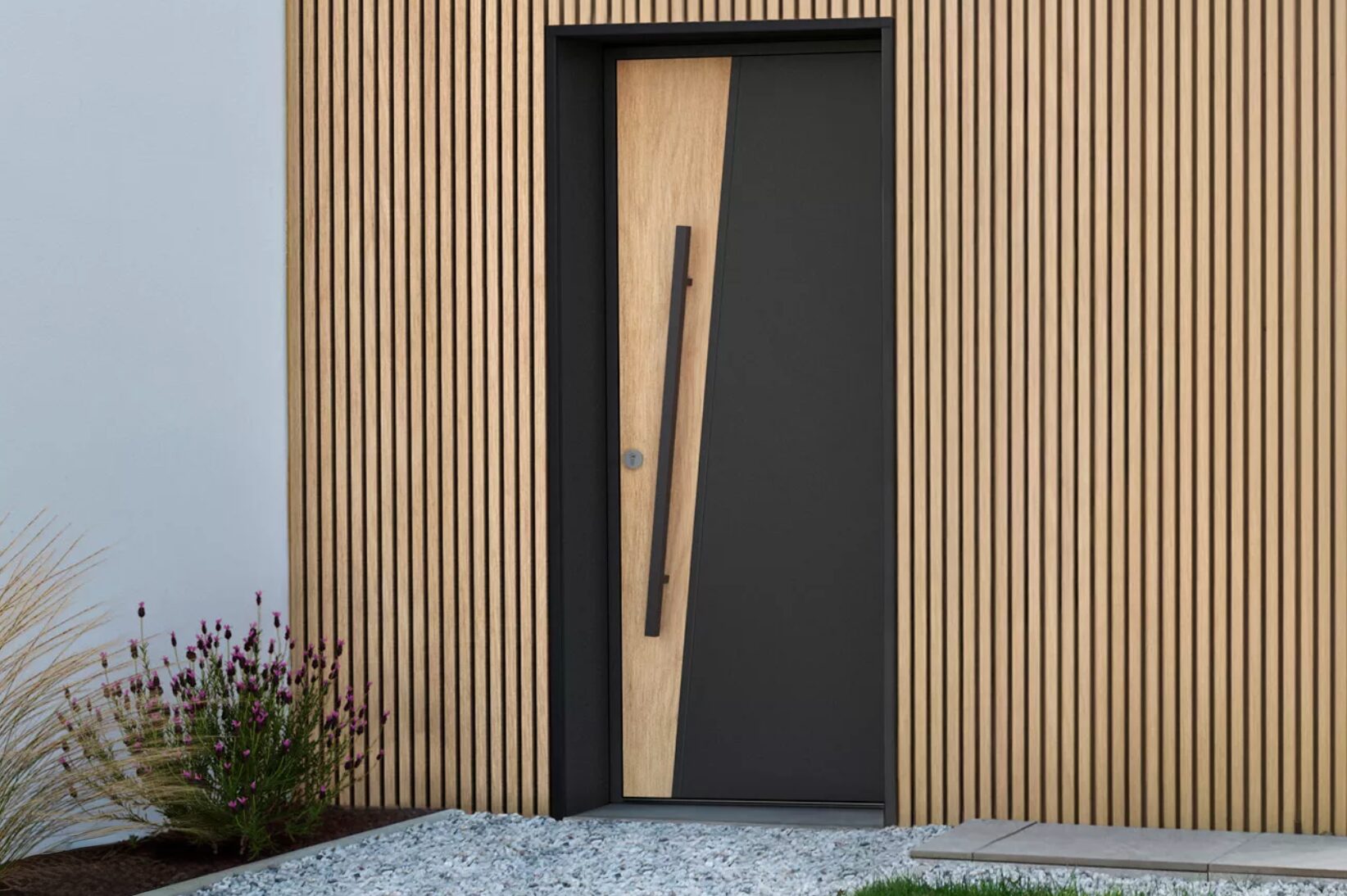 porte-entree-linea-aluminium-pleine